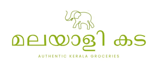 Explored route: Malayalam wordmark with an outline elephant and the descriptor Authentic Kerala Groceries