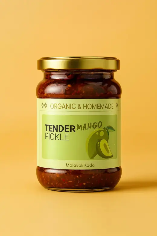 Tender Mango pickle label render