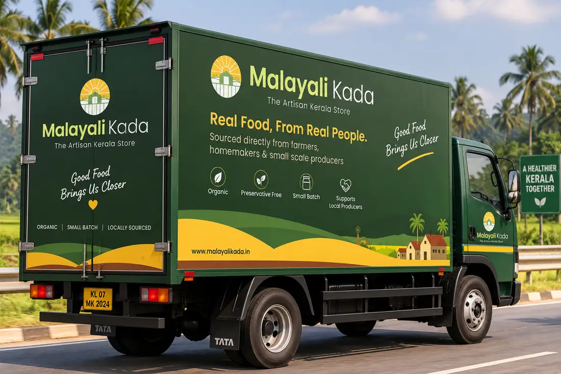 Concept render: a branded delivery truck